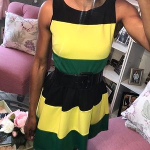 Stripe girly dress size small